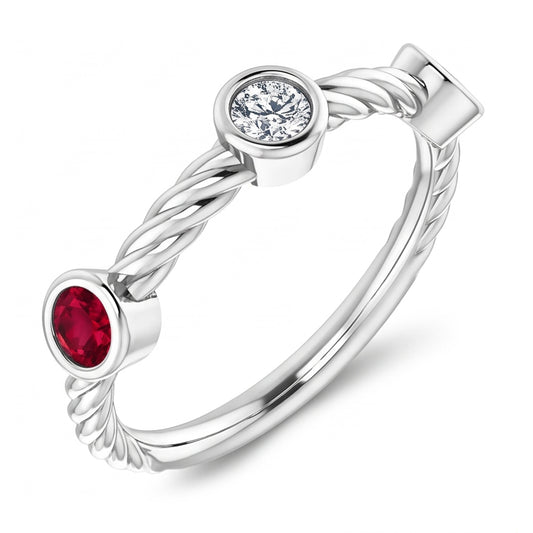 Echter Rubin Ring 0.90 Karat