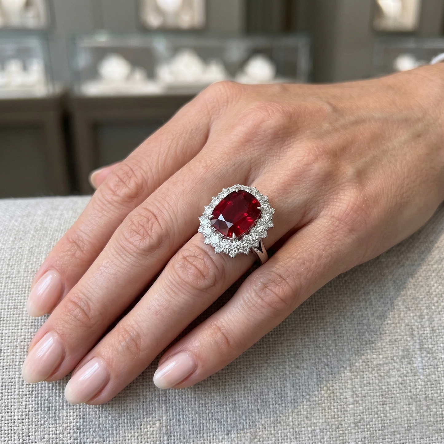 Echter Rubin Ring 7.25 Karat