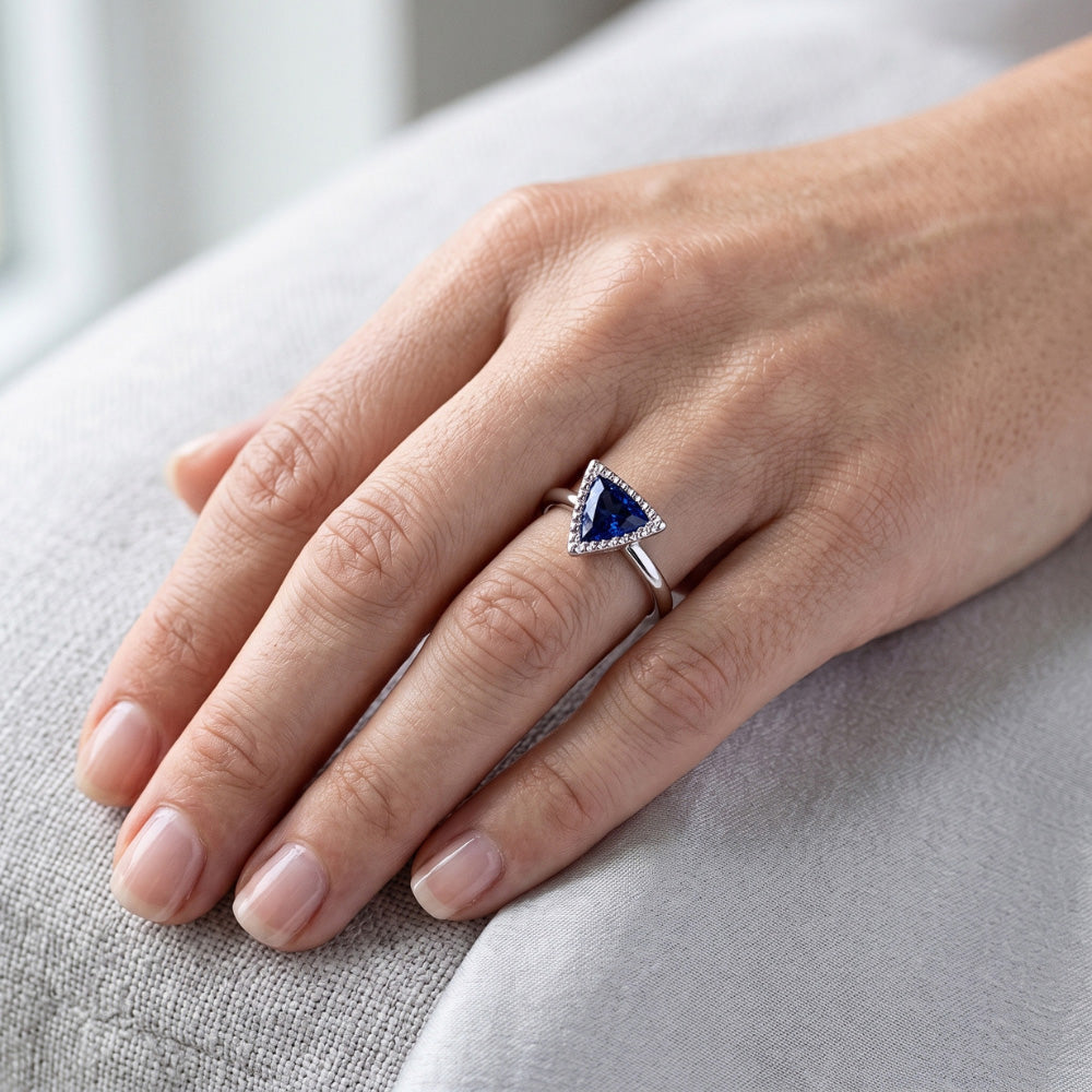 Echter Saphir Ring 0.50 Karat