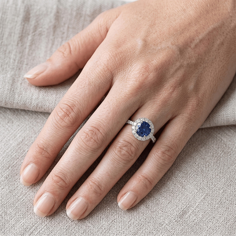 Echter Saphir Ring 2 Karat