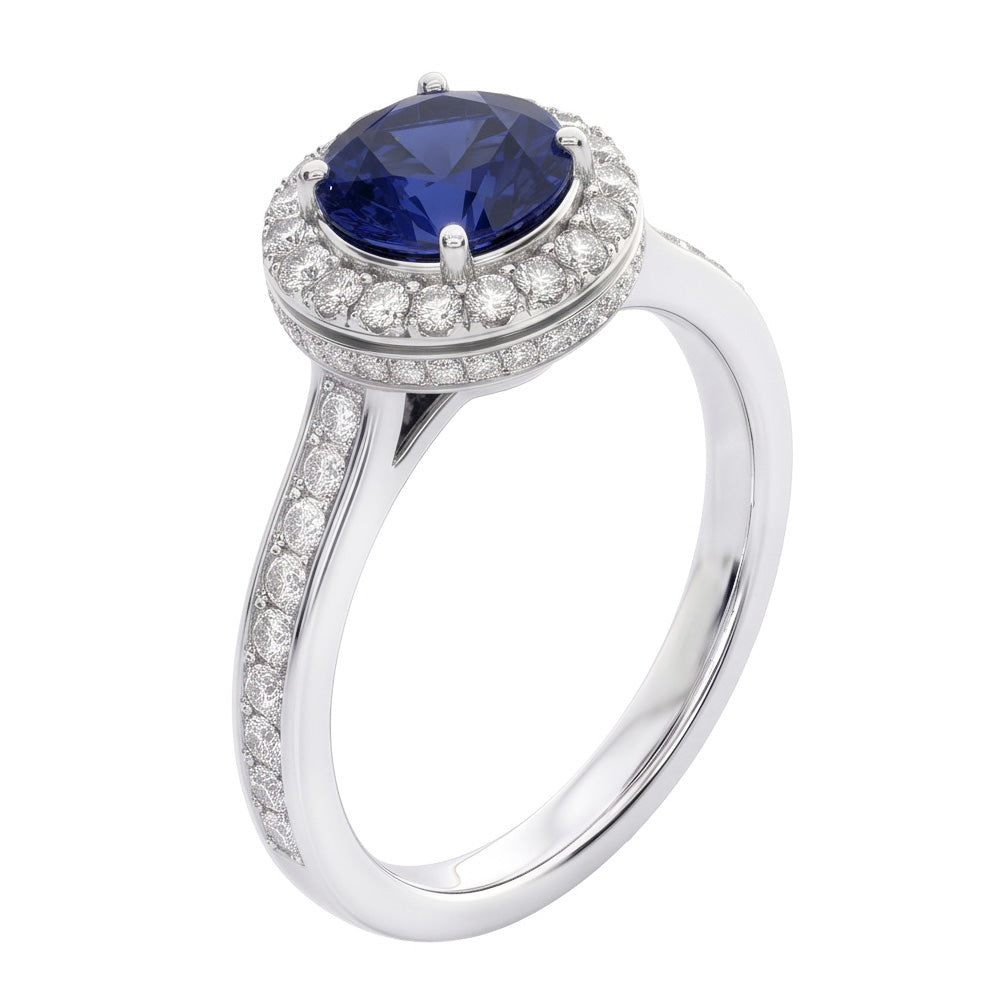 Echter Saphir Ring 3 Karat