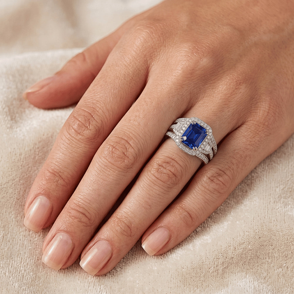 Echter Saphir Ring 4.50 Karat