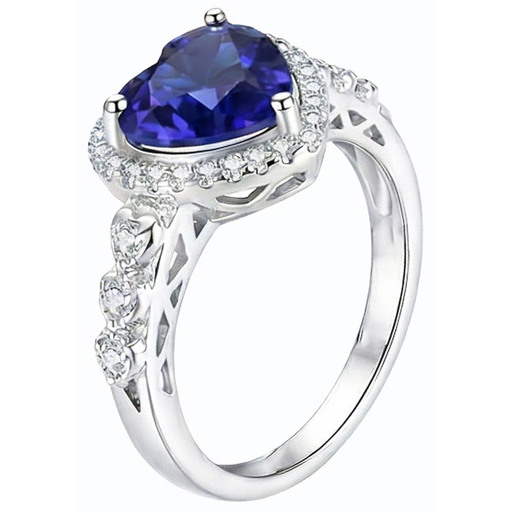 echter round diamant 2Karat ring Detailansicht