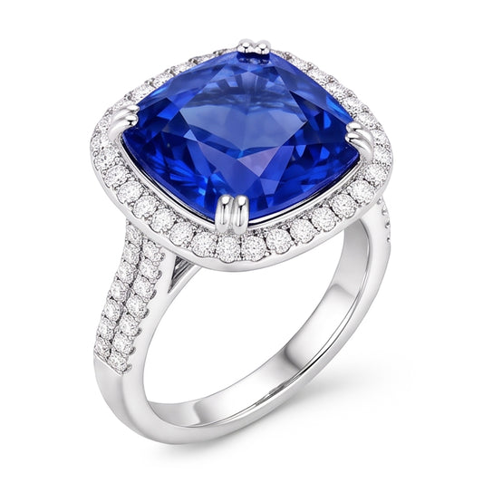 Echter Tansanit Ring 5 Karat