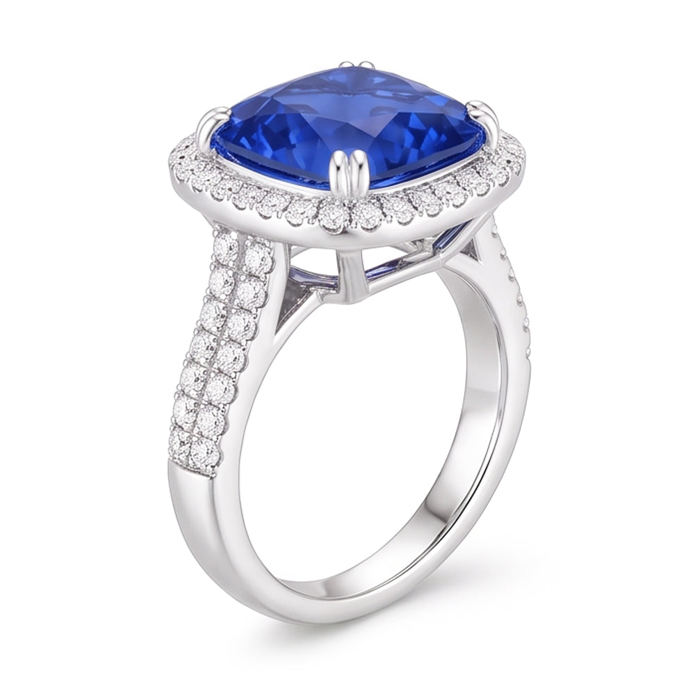 Echter Tansanit Ring 5.70 Karat
