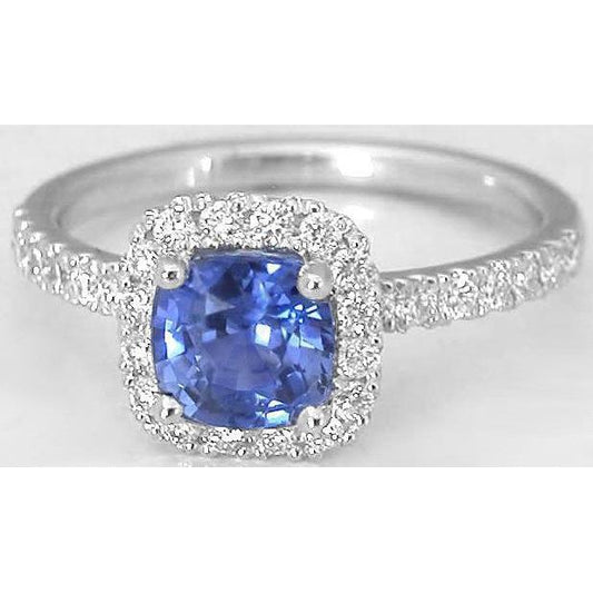 Blauer Saphir-Verlobungsring