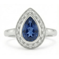 Echter Diamant Ring 1.01 Karat - 14K Weißgold