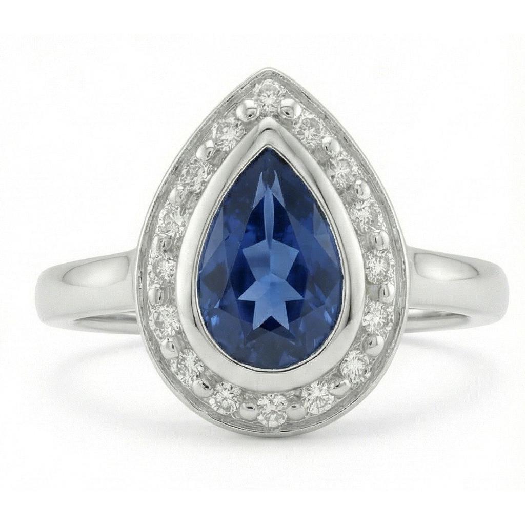 Echter Diamant Ring 1.01 Karat - 14K Weißgold