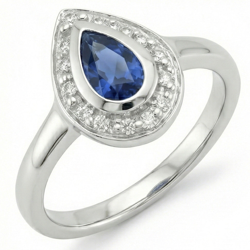 Echter Diamant Ring 1.01 Karat - 14K Weißgold