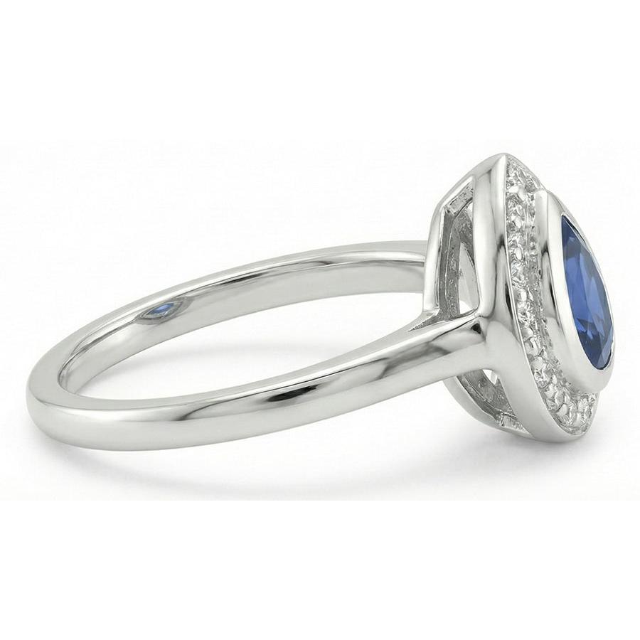 Echter Diamant Ring 1.01 Karat - 14K Weißgold