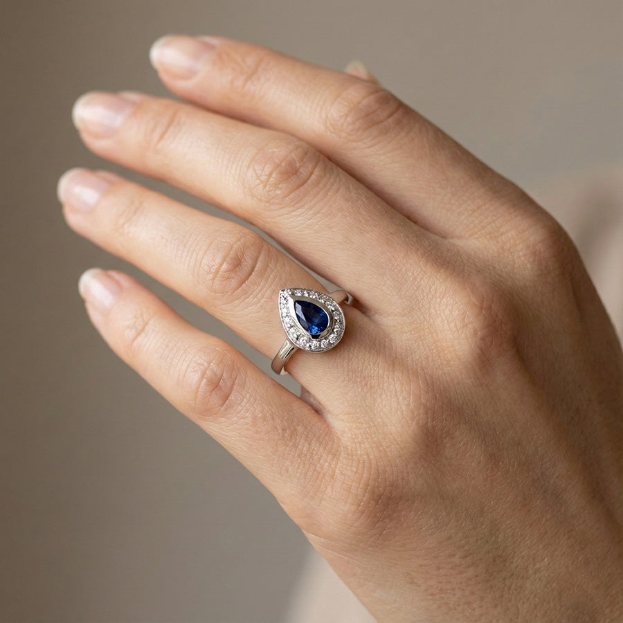 Echter Diamant Ring 1.01 Karat - 14K Weißgold