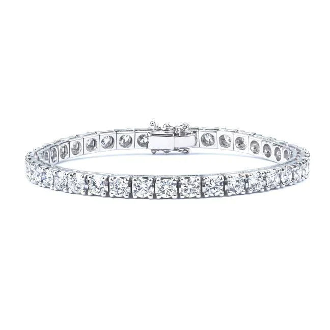 Echtes rundes Diamant-Damenarmband