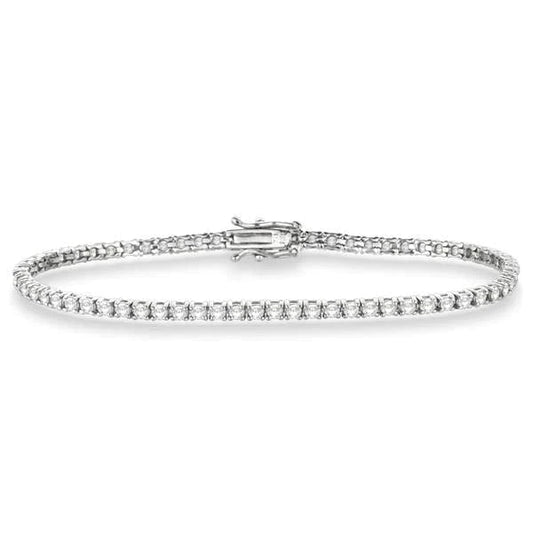 Echtes, zartes Diamantarmband mit VS2-Klarheit