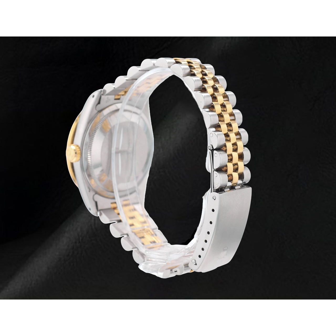 Edelstahl Gold Jubilee Armband & Datejust Rolex Rosa Diamant Zifferblatt Lünette Uhr SCHNELLES EINSTELLEN