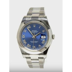 Edelstahl-Oyster-Armband Datejust 41 mm Rolex Herrenuhr