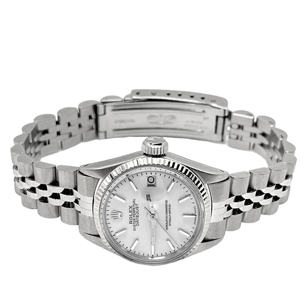 Edelstahl Jubilee Armband Damenuhr Datejust Zifferblatt Rolex Perpetual