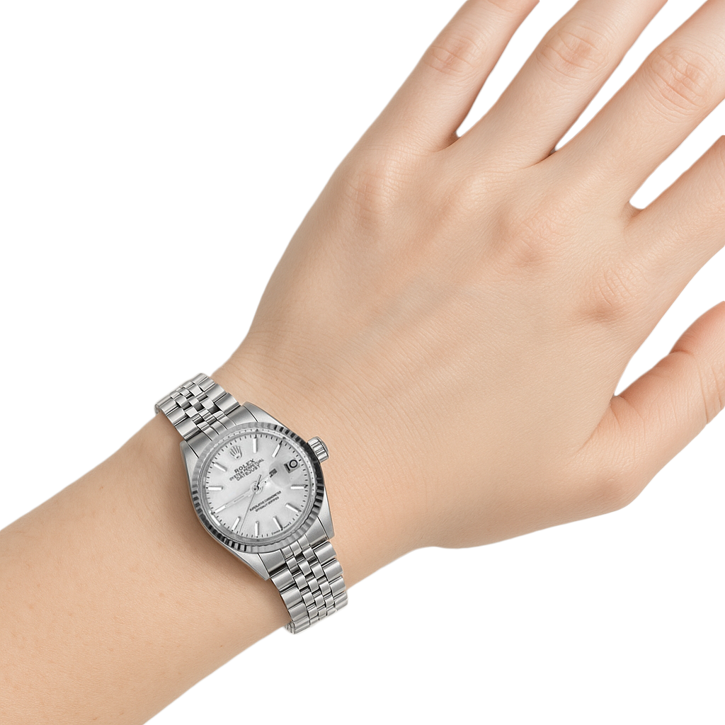 Edelstahl Jubilee Armband Damenuhr Datejust Zifferblatt Rolex Perpetual P2