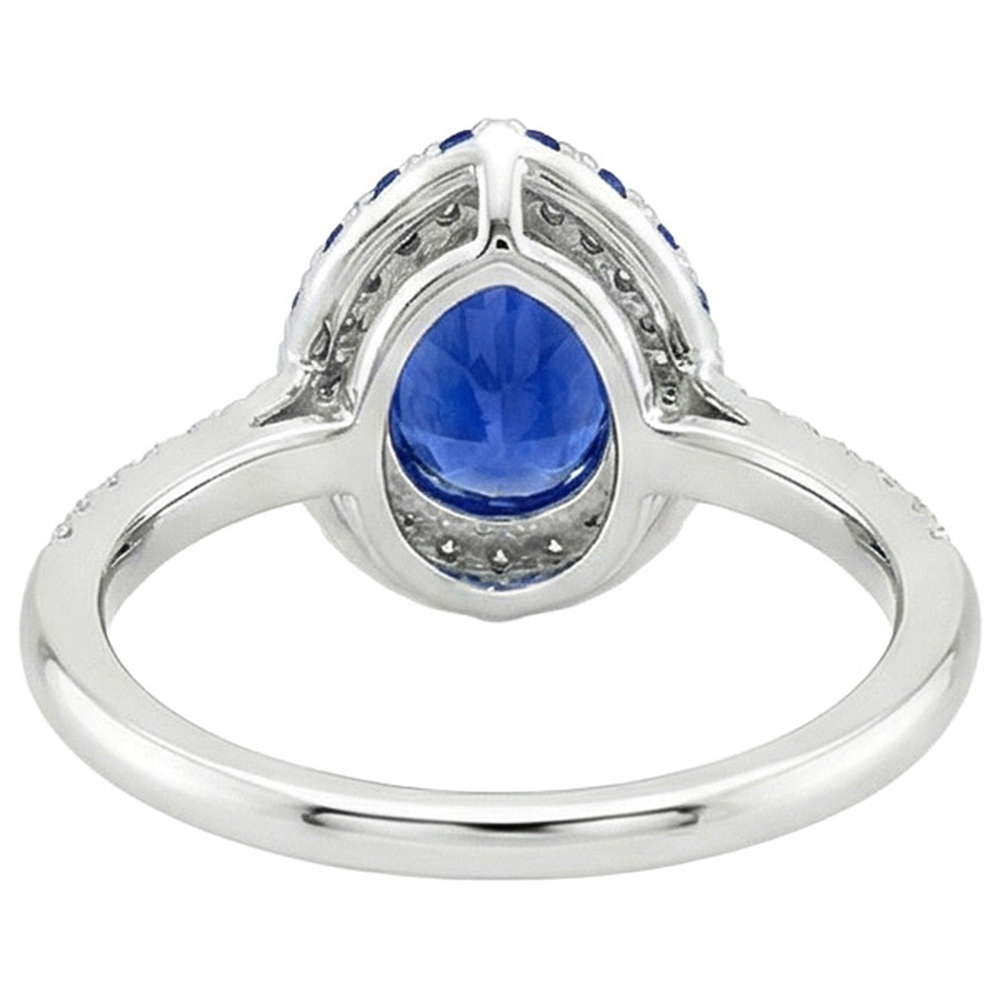 echter round diamant 6Karat ring auf Weiß