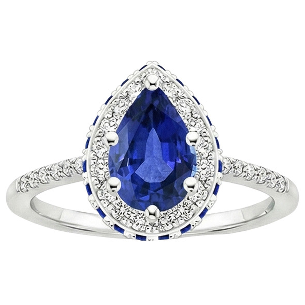 echter round diamant 6Karat ring Detailansicht