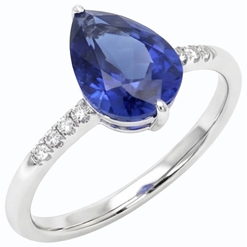 echter round diamant 3Karat ring Seitenansicht