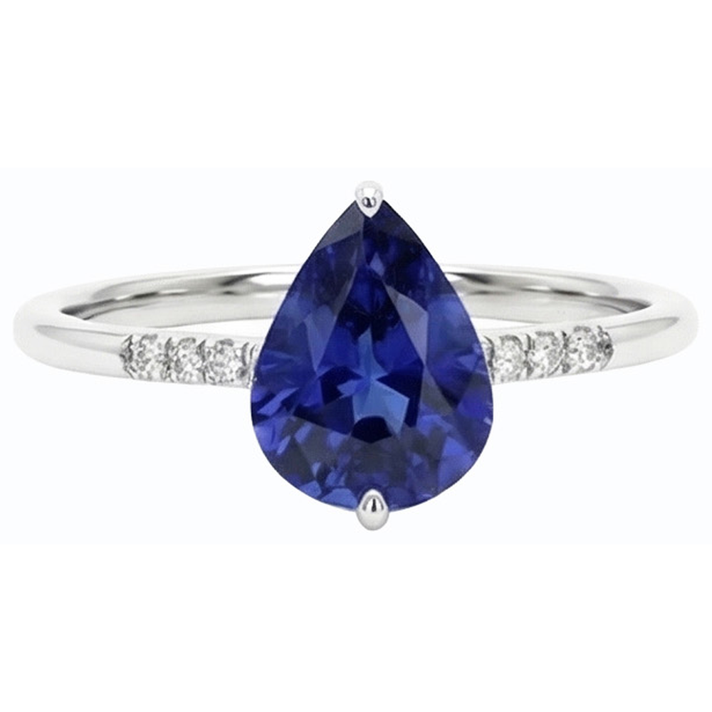 echter round diamant 3Karat ring Profilansicht