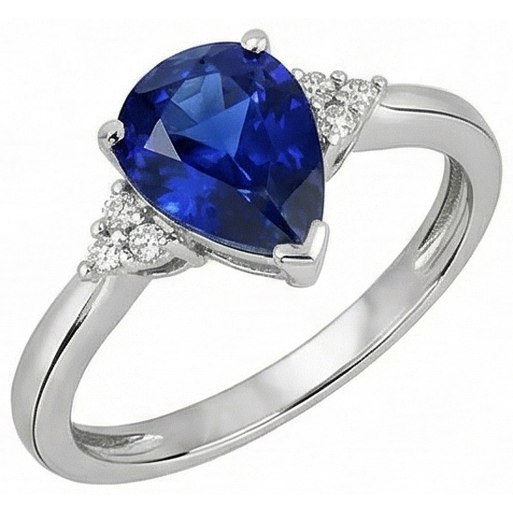 echter round diamant 2.50Karat ring Draufsicht