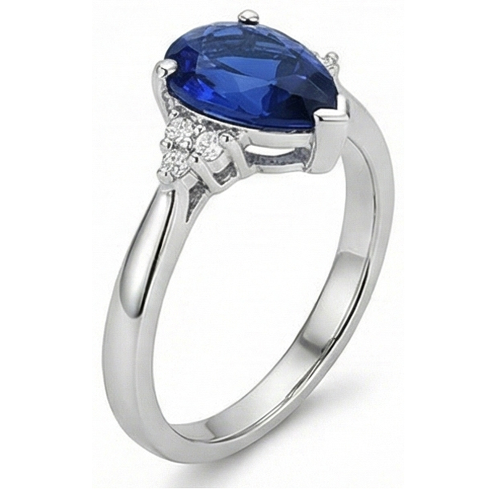 echter round diamant 2.50Karat ring Profilansicht