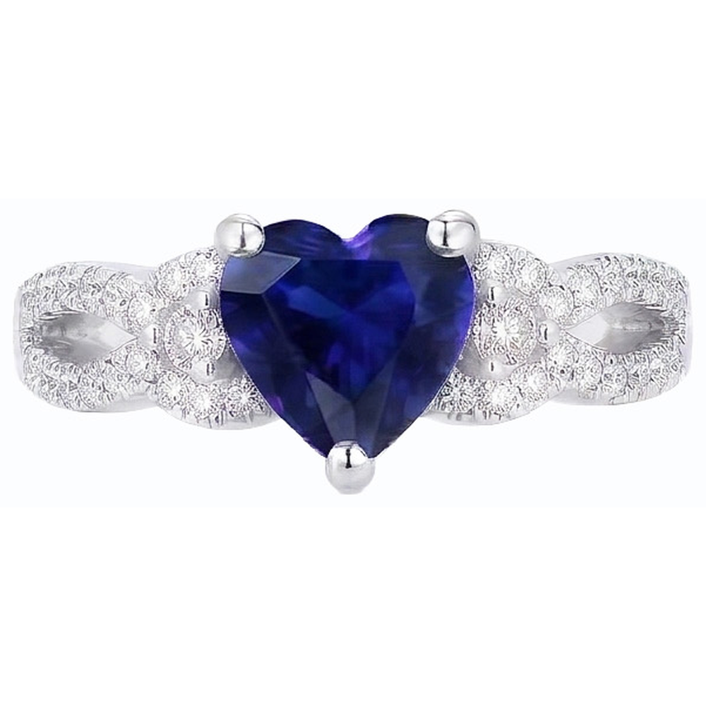 echter round diamant 4.50Karat ring Profilansicht