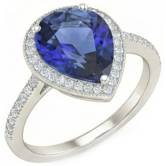 echter round diamant 5Karat ring Seitenansicht