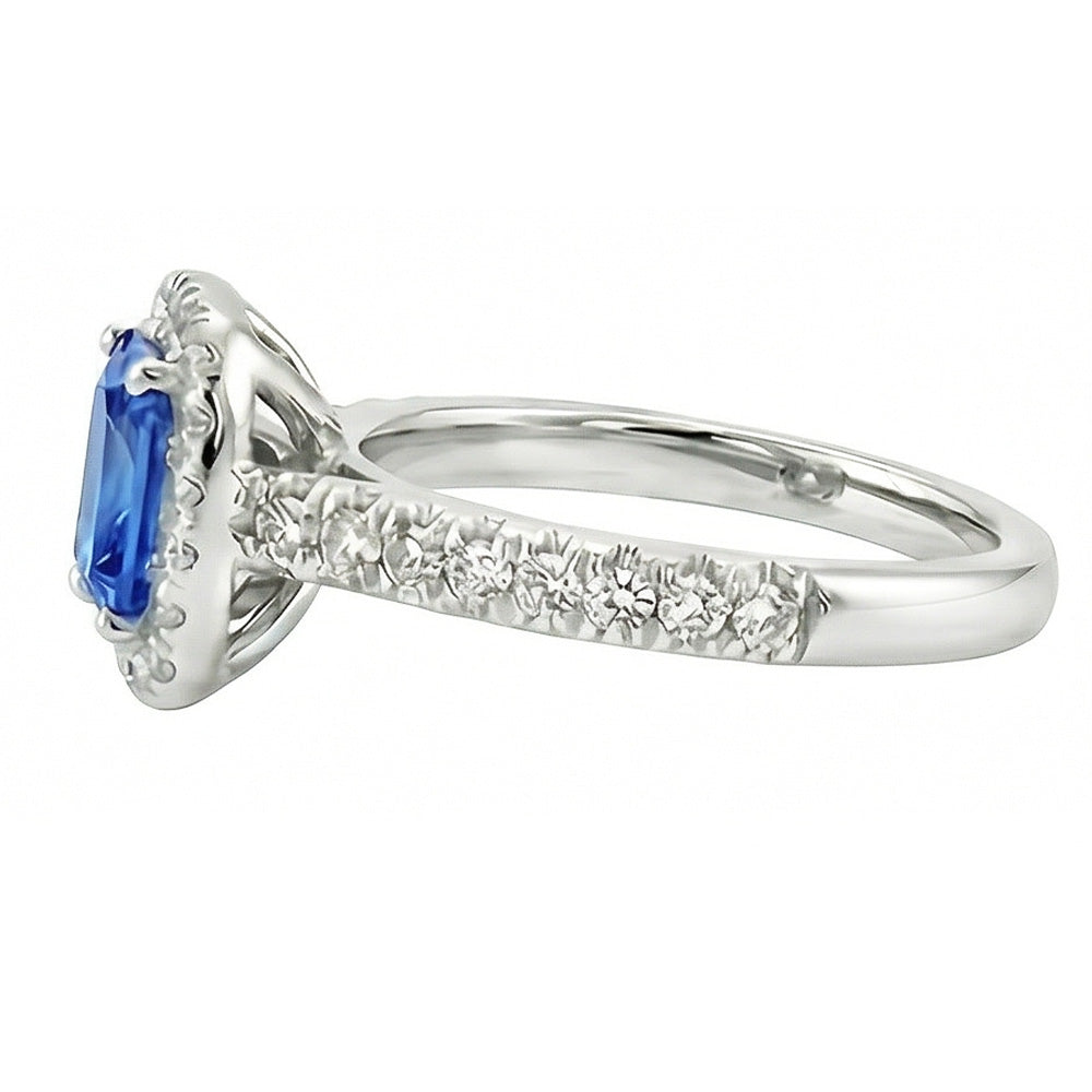 echter round diamant 2.50Karat ring Profilansicht