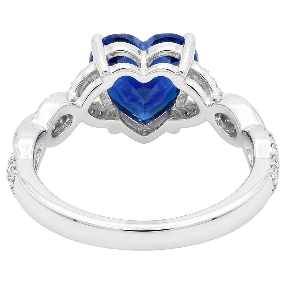 echter round diamant 3.50Karat ring Profilansicht