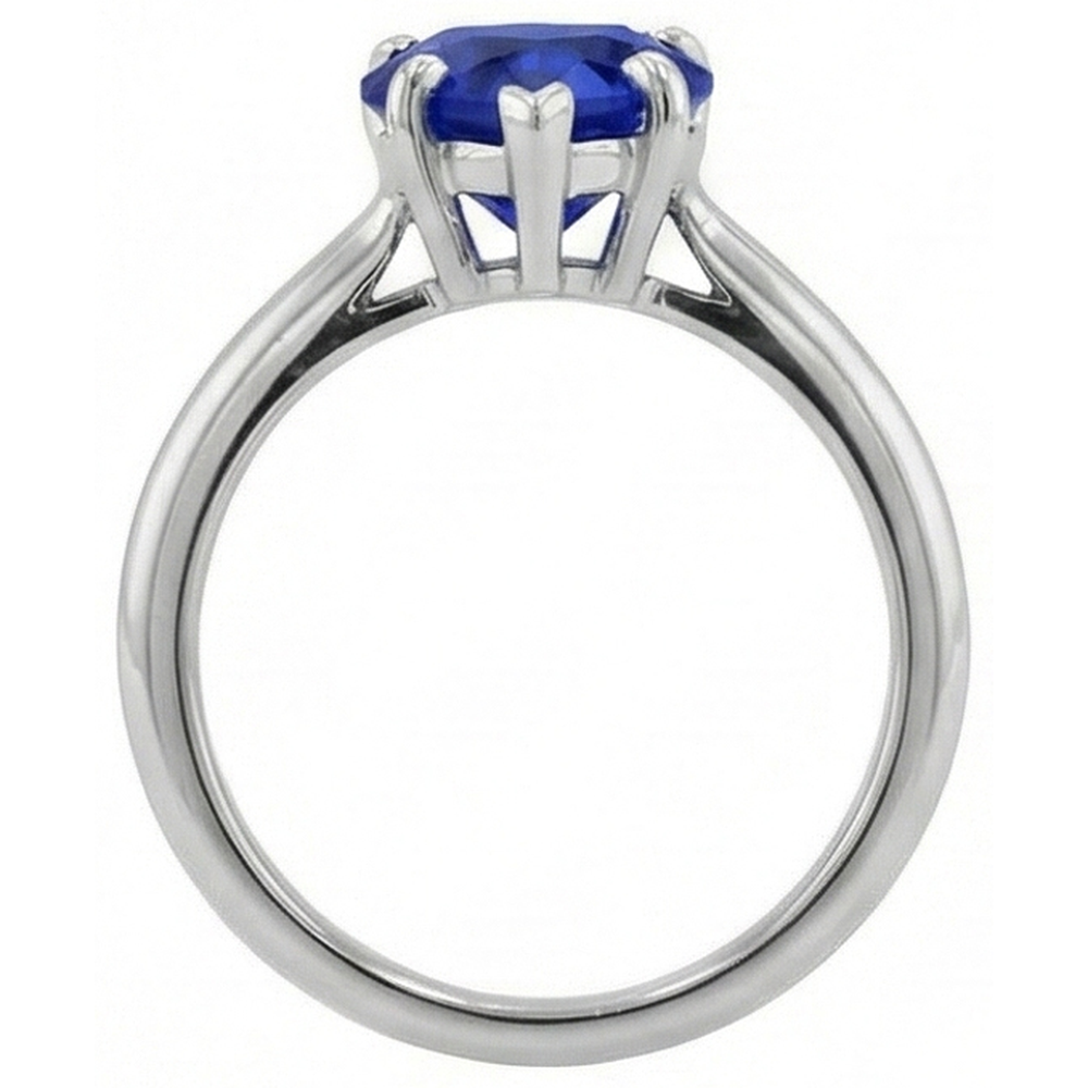 echter heart diamant 2.50Karat ring Profilansicht