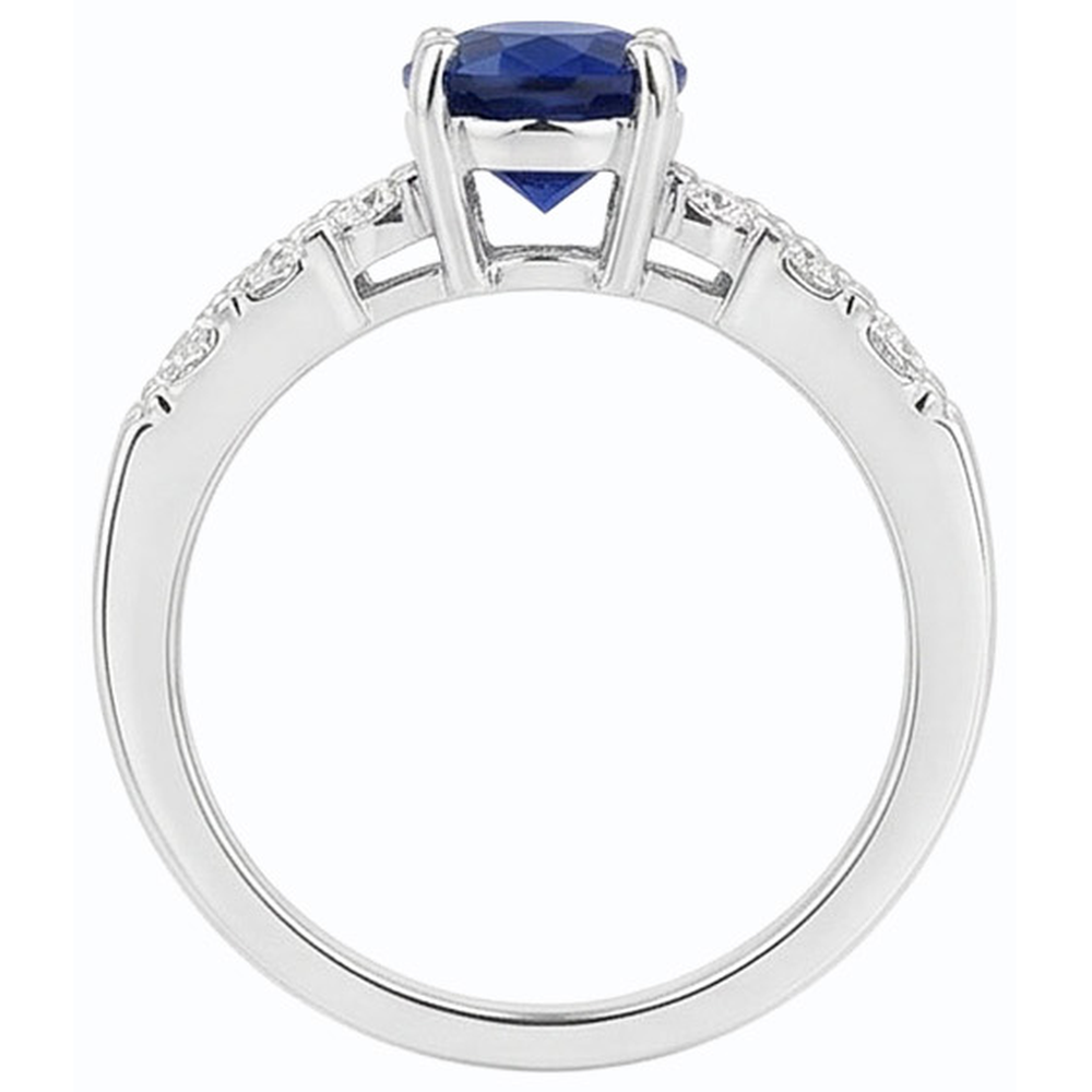 echter round diamant 2.50Karat ring Detailansicht