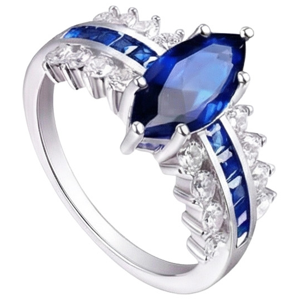 echter marquise diamant 6.50Karat ring Draufsicht