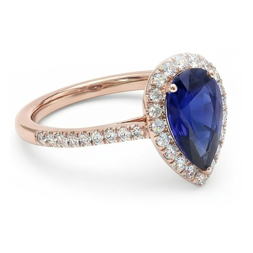 echter round diamant 3.50Karat ring Seitenansicht