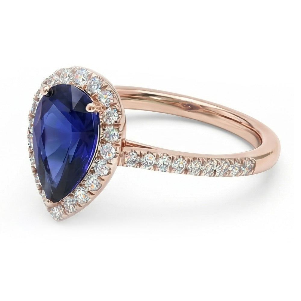 echter round diamant 3.50Karat ring Detailansicht