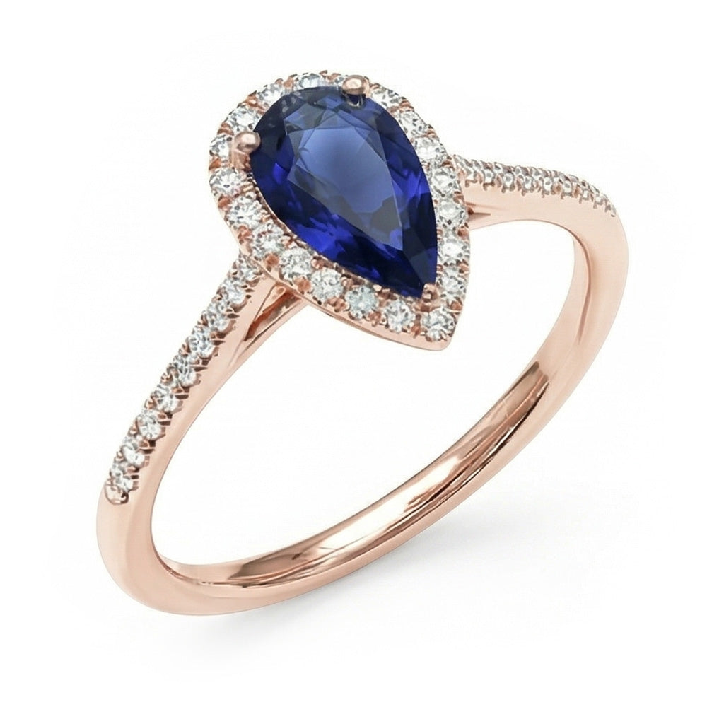 echter round diamant 3.50Karat ring Draufsicht