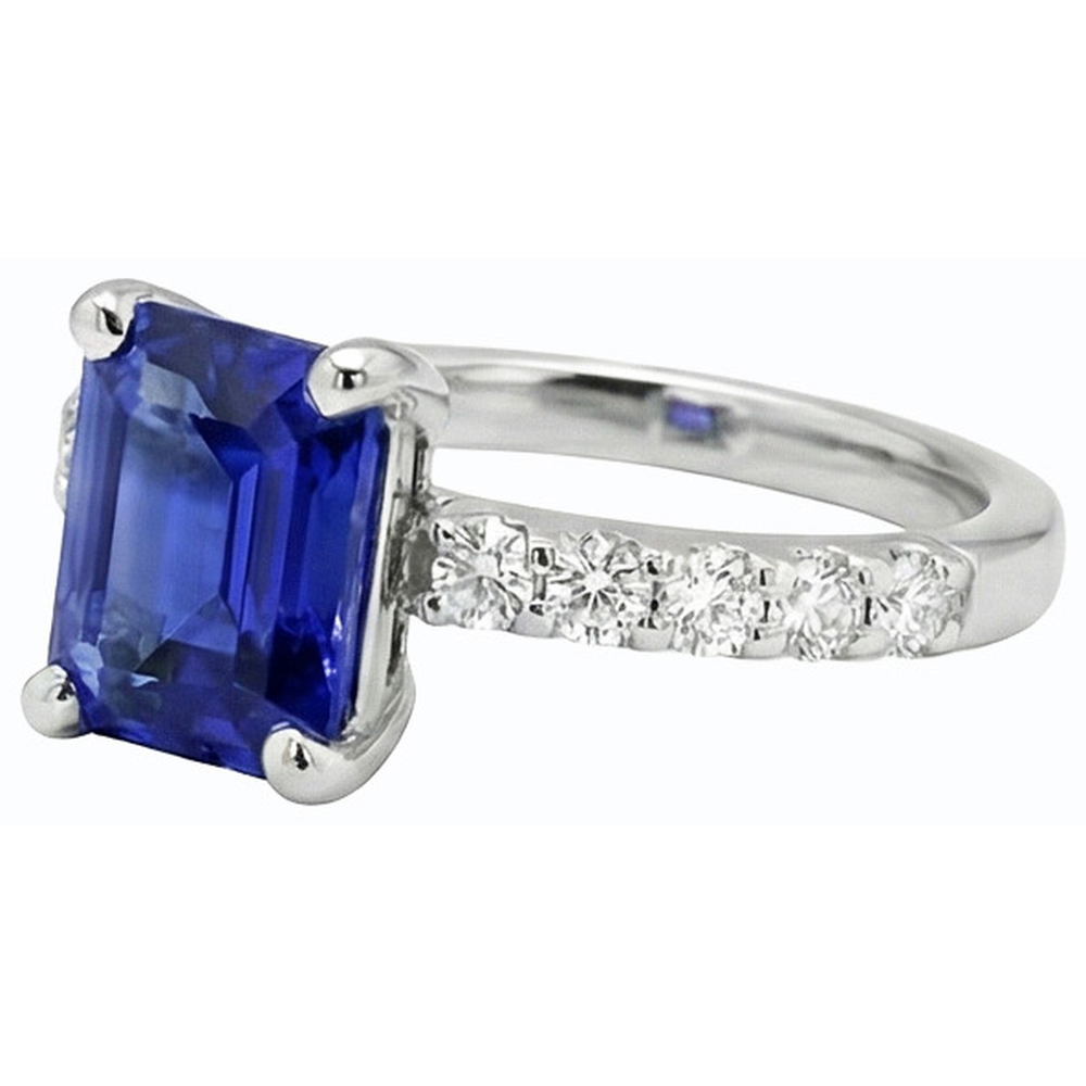 echter radiant diamant 2.50Karat ring Detailansicht