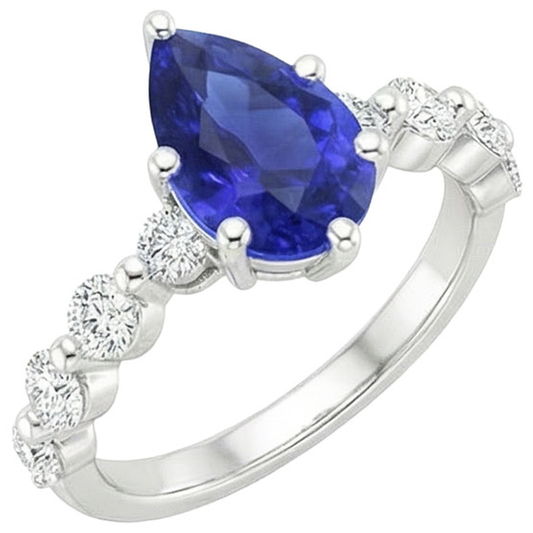 echter round diamant 4Karat ring Seitenansicht