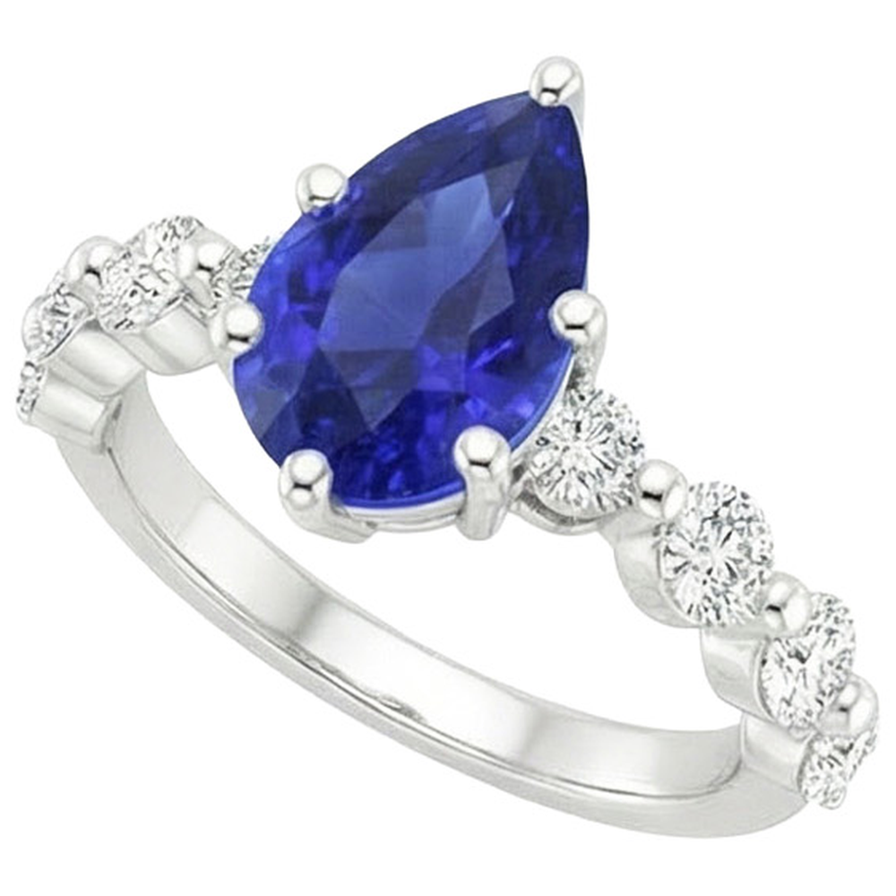 echter round diamant 4Karat ring Draufsicht