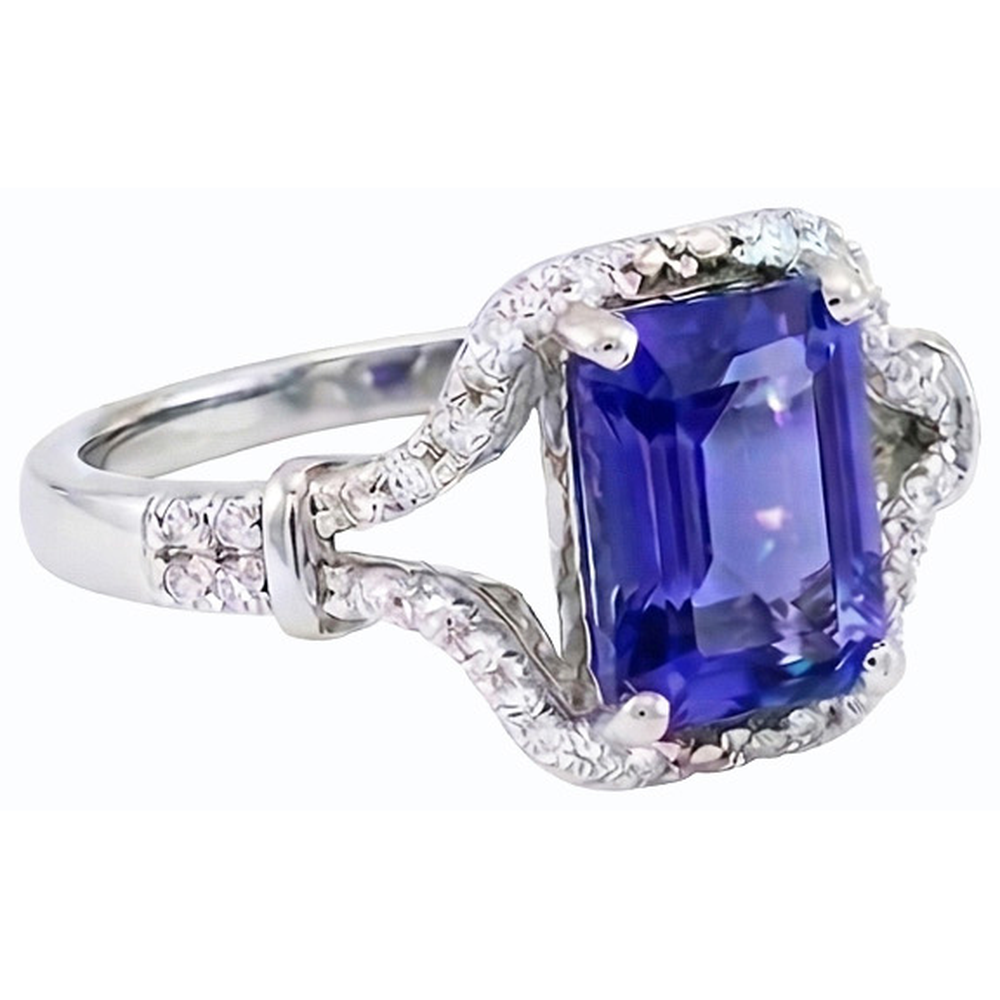 echter round diamant 4Karat ring Detailansicht