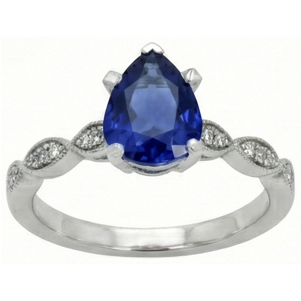 echter round diamant 2.50Karat ring Seitenansicht