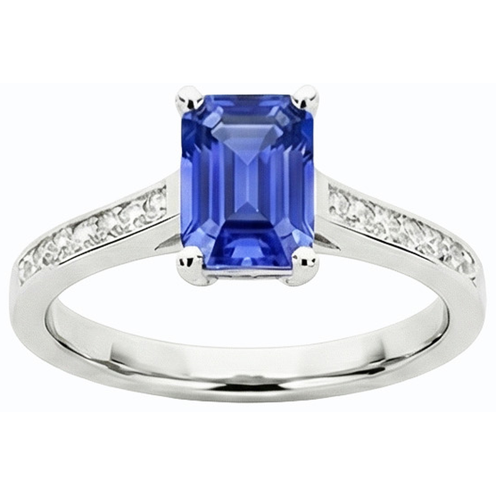 echter round diamant 2Karat ring Draufsicht