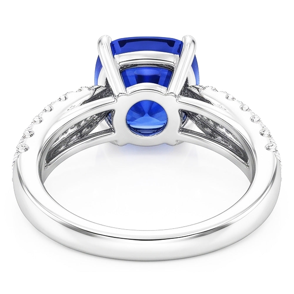 Edelstein Schmuck Kissen Sri Lanka Saphir Ring 3 Karat Gold 14K