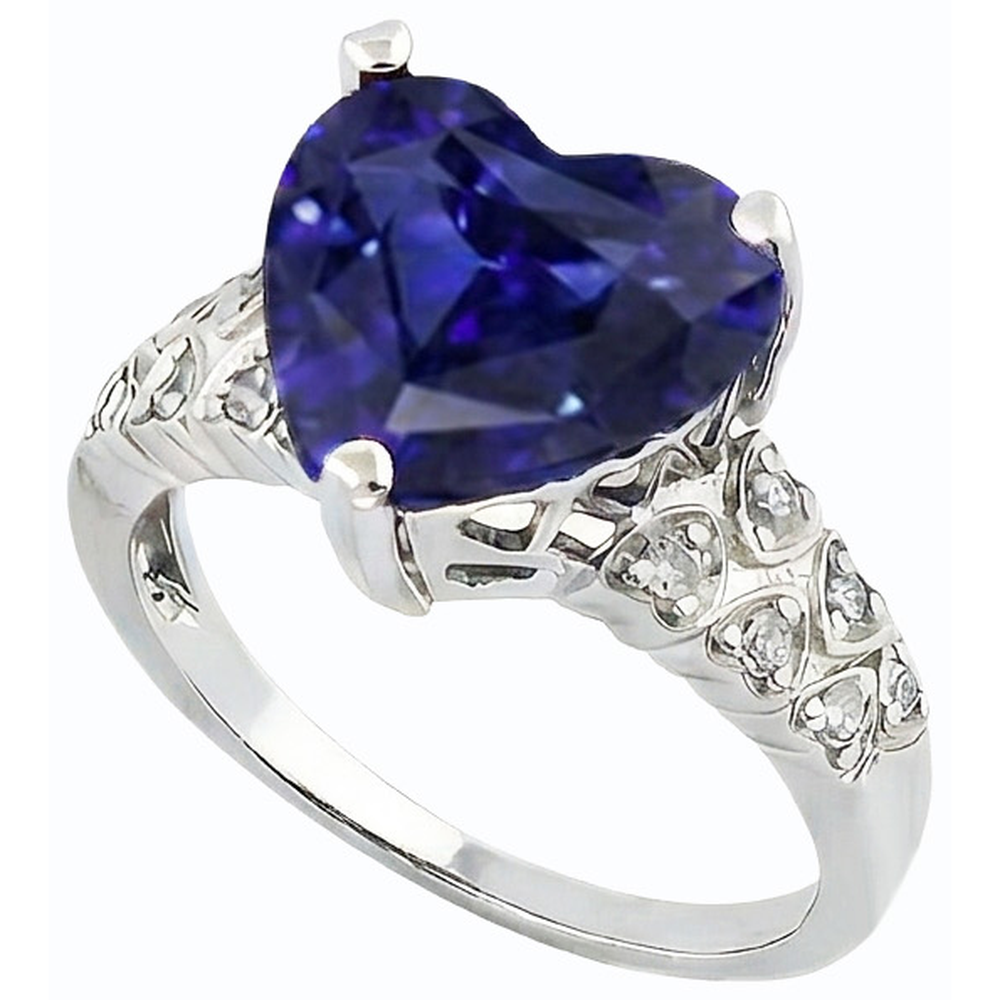 echter round diamant 4Karat ring Vorderansicht