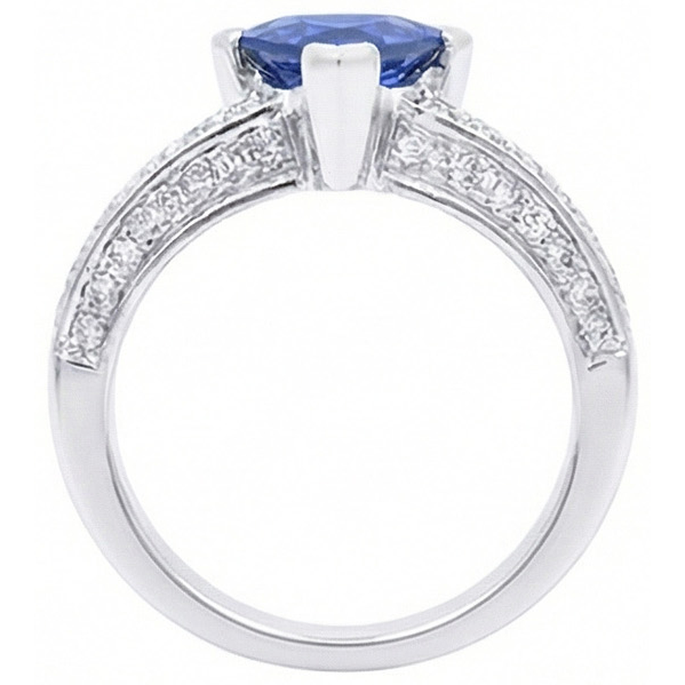 echter trillion diamant 3Karat ring auf Weiß