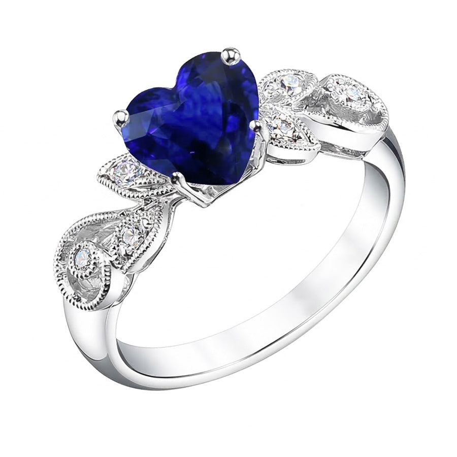 echter round diamant 2.25Karat ring Draufsicht