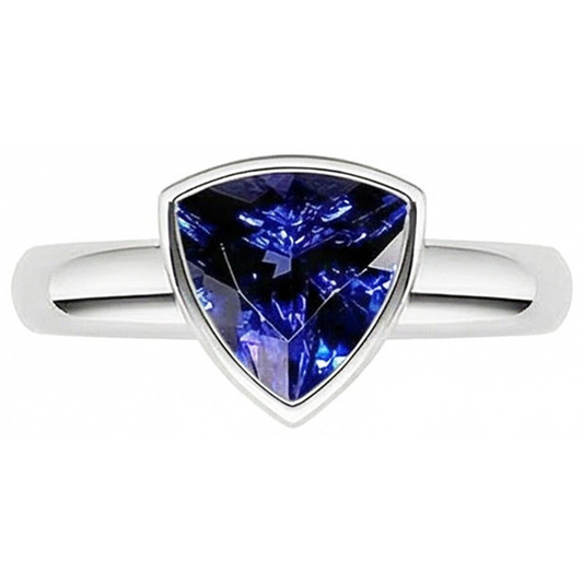 echter trillion diamant 3Karat ring Seitenansicht