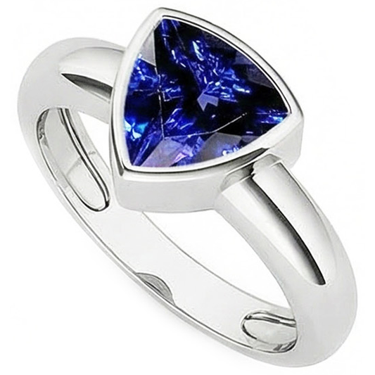 echter trillion diamant 3Karat ring Vorderansicht