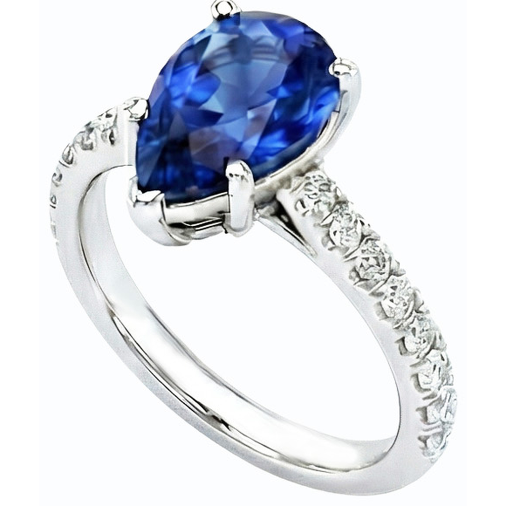 echter round diamant 3.50Karat ring Detailansicht